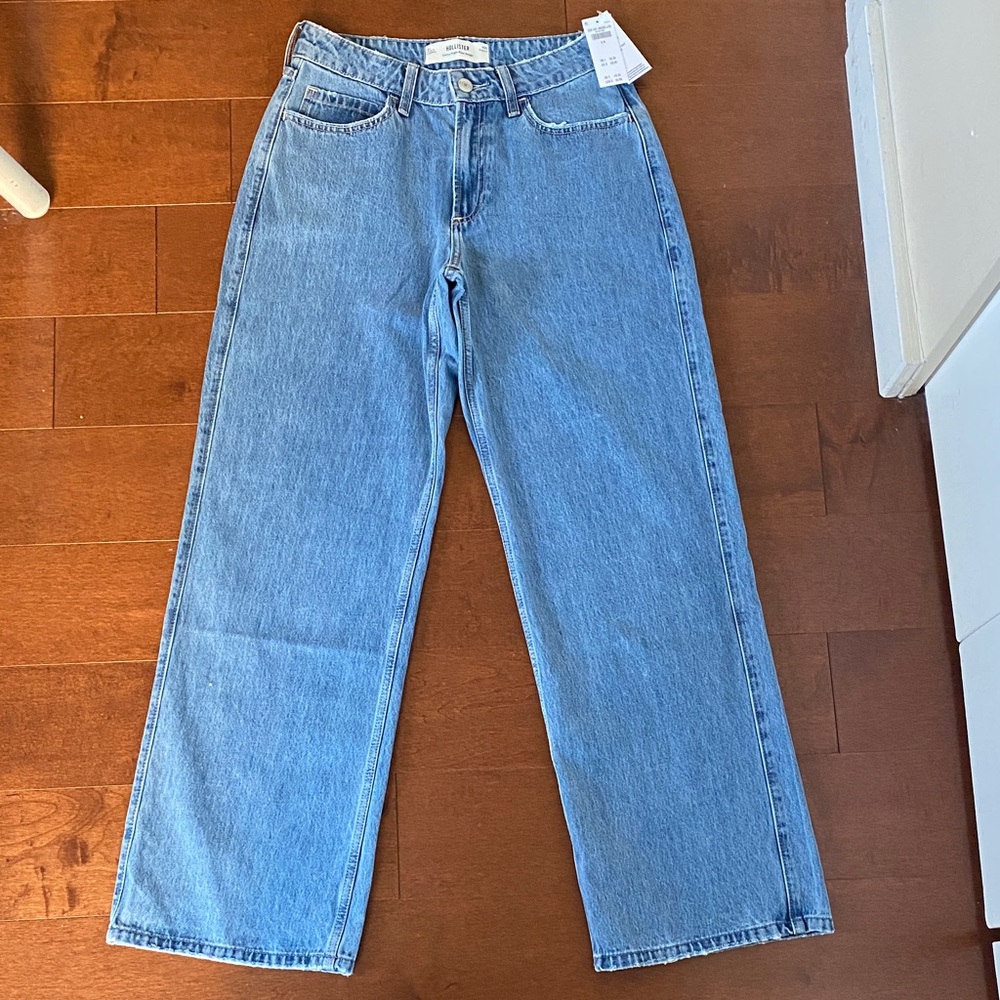 Hollister Light Blue Straight Leg Jeans